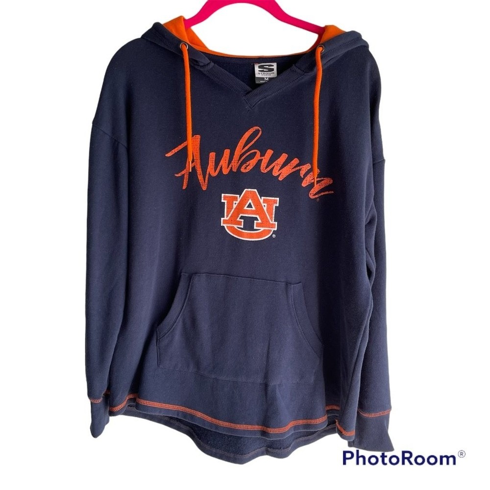 Stadium Athletics Navy Auburn University Ladies Hoodie, M